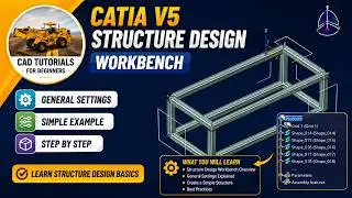 CATIA V5- Structure Design Workbench- General Settings- Simple Example