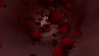#Футаж коронавирус в крови ◄4K•HD► #Footage coronavirus in the blood