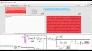 Typing Speed Testing | Typing Master Simulation | LabVIEW
