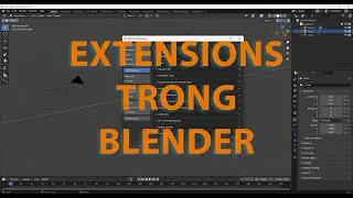 Extensions trong Blender 4.2 #blender #addon #tutorial