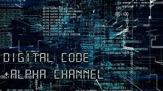 Futuristic programming code seamless animation + Alpha channel (After Effects + Stardust)