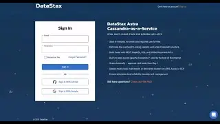 Astra DB의 사용자 인터페이스