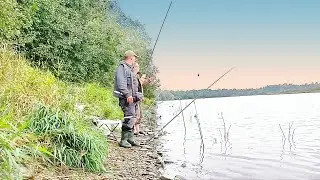 Место-Зацеп .Русловой Лещ.Фидерная ловля Осеннего Леща на Реке.