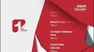 Programación Canal Uno del 5 y 6 de octubre de 2024