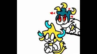Zethin Marshadow X Jirachi (request from kittyz flake) // I ship it :3