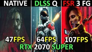 FSR 3 Frame Generation Mod on RTX 2070 SUPER | Alan Wake 2 | Starfield | Cyberpunk | Huge FPS gain!