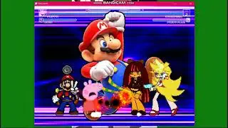Peppa Pig & Mario (Poyochan) vs Panty & Stocking : mugen request |mugen all stars