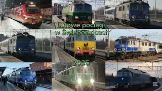 Lutowe pociągi w Świebodzicach 2025