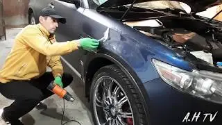 Removal from the car of a vinyl film
