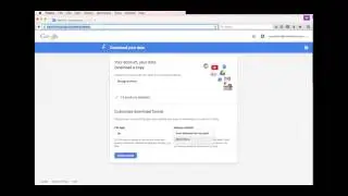 Exporting and downloading data from Google - Gmail account using Google Takeout