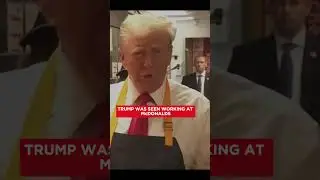 TRUMP WORKING AT McDONALDS | MAKES FRENCH FRIES