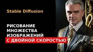 Рисование множества изображений с двойной скоростью • Приложение Automatic1111 в Stable Diffusion