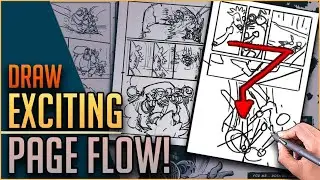 Drawing comic pages. Action vs Drama