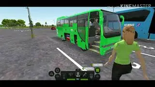 The Shuttle bus falls on the Side of the Road