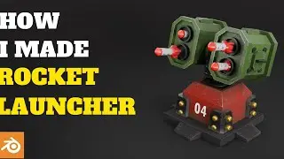 Rocket Launcher | Low Poly Model – Made in Blender