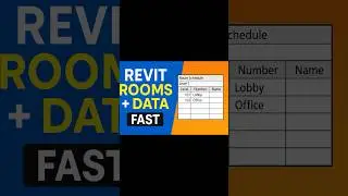 Revit Tutorial | Create Rooms & Extract Data in Seconds! | BIM Workflow 