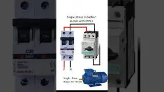 Single phase motor with MPCB #MPCB #Singlephasemotor #motor #shorts #youtubeshorts