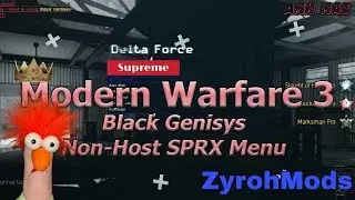 ⚉ PS3 [MW3/1.24] BLACK GENESYS MOD MENU BY KIWI MODZ