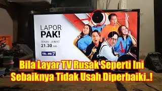 TV LED Rusak Panel Layar Tompel Atau Titik Hitam Besar