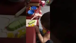 Preparing food - Baby Elza (2 years and 2 months)