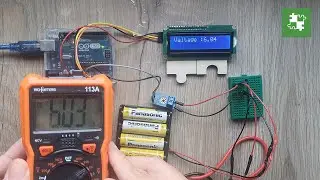 Testing HW-Electronic voltage sensor with Arduino // Test du capteur de tension // مستشعر الجهد