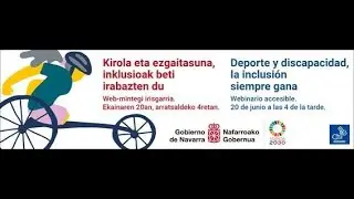 Seminario web "Deporte y discapacidad, la inclusión siempre gana".