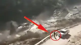 Viral Video | Uttarakhand  Glacier burst | Chamoli district, a flash flood in Dhauliganga