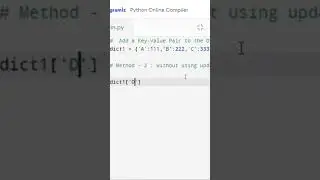 Python Program to Add a Key Value Pair to the Dictionary