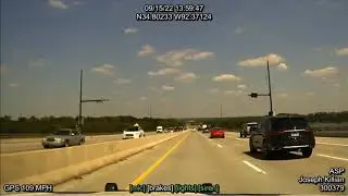 Arkansas State Police Joseph Killian makes the 100 mph PIT seen in yesterday's video. 09/15/22