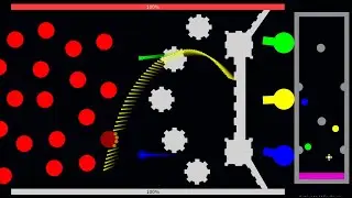 Cannon Defense and Zombie Attack - Marble Race in Algodoo