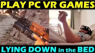 Lie down & play VR games on the bed! ALVR quick guide, how to do lying down VR Quest 2 Quest 3 2024