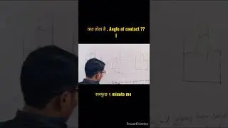 Angle of contact in one minute 