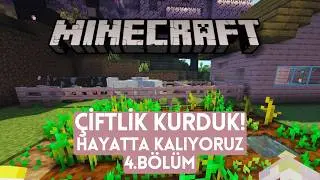 I built a farm in Minecraft! Now we don't have a food shortage! | Minecraft Episode 4
