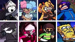 FNF Crucify But Different Characters Sing It 🎤 Everyone Sings Crucify