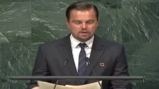 Leonardo DiCaprio Delivers Powerful Climate Change Speech At UN!