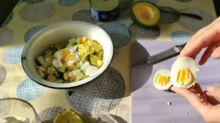 Салат с тунцом и авокадо