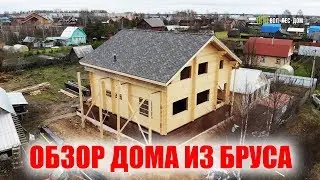 Обзор дома из клееного бруса д. Барачово