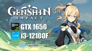Genshin Impact | GTX 1650 | Intel i3-12100F | 1080p Benchmark