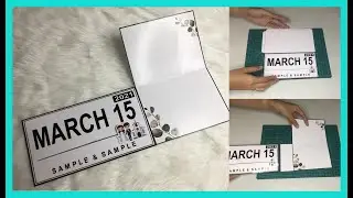 SINGLE SLIDER INVITATION | Step by Step Tutorial || DIY Creative Wedding Invitation Idea