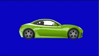 Sports Car on Green Screen Effect | Green Screen car Chroma Key Effects | Sports Car Drive Animation