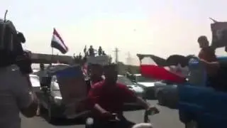 International road rally between Damascus and Homs ,may 2014