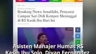 detik detik didi kempot dilarikan ke rs kasih ibu solo