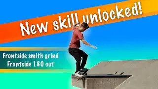 Unlocking front 180s out of smith grinds