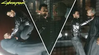Cyberpunk 2077 - The Heist: Saburo Arasaka Death Scene (Yorinobu Strangles Saburo Arasaka)