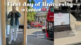 First day of university vlog📓 | international student in London🇬🇧