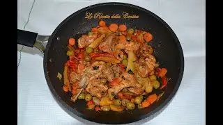 Coniglio alla stimpirata. Ricetta facile tradizionale.
