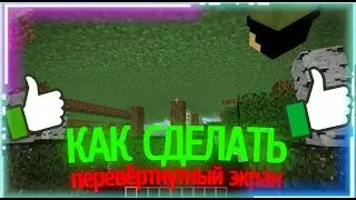 КАК СДЕЛАТЬ ПЕРЕВЁРНУТЫЙ ЭКРАН MINECRAFT!