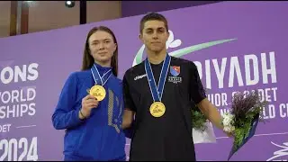 Maksymenko and Erolcevik win the cadet women's and men's individual epee title at 