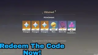 Redeem The Code Now Before It Expired! | Redeem Code | Genshin Impact 2.2