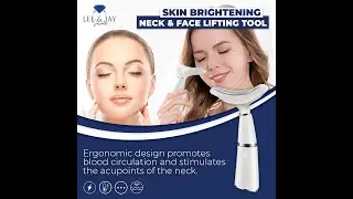 Wrinkles Reducing 3 Colors LED Photon Therapy Neck and Face Lifting Tool